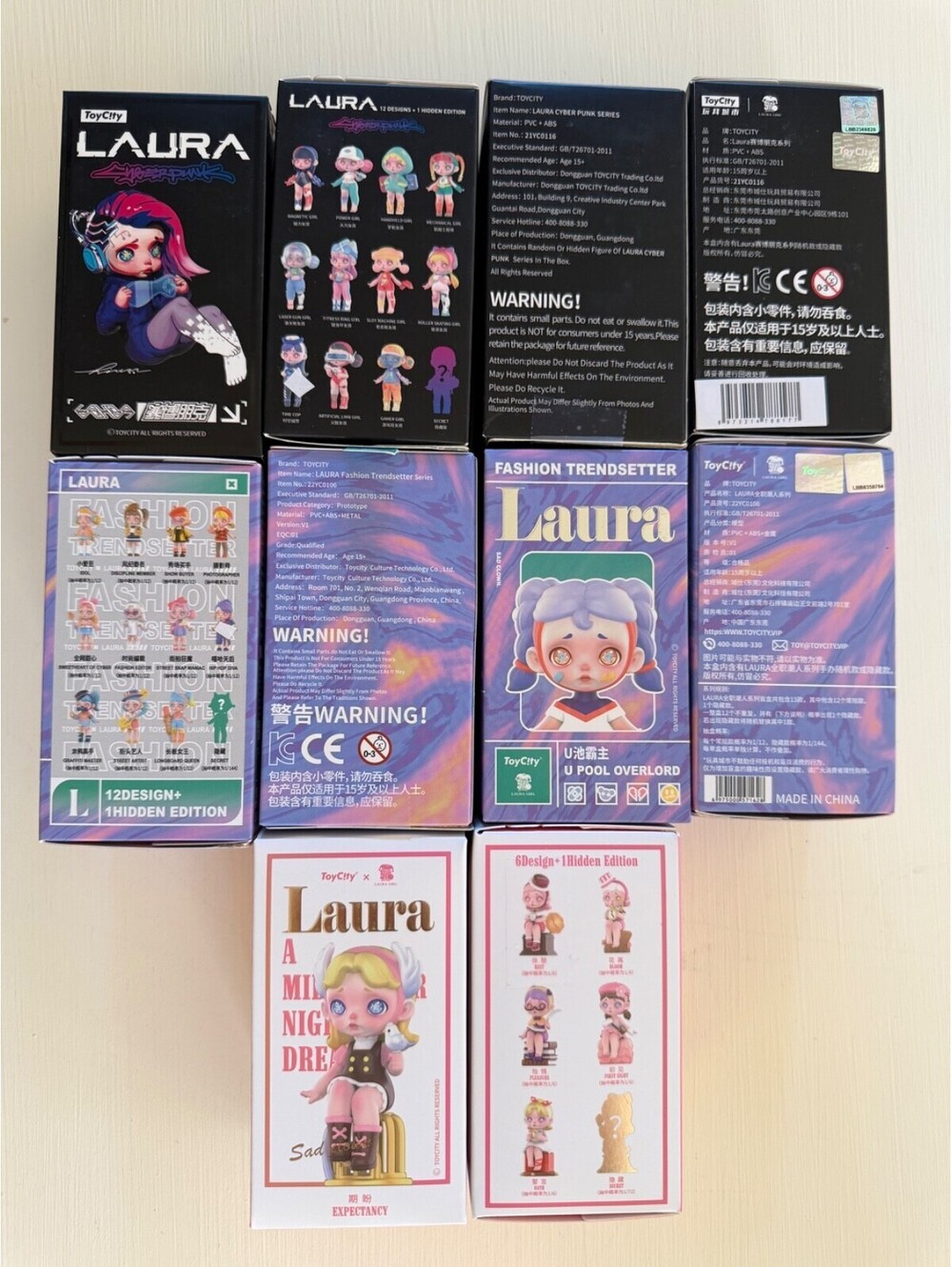Blind Box Lot Of 10 ToyCity LAURA Assortment No Dupes Cyber Punk Fashion Dreams